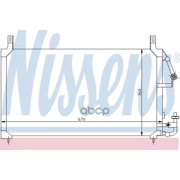 Конденсер Daewoo Nexia 1.5 95- Nissens 94424 Nissens арт. 94424