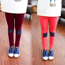 Леггинсы для девочек коллекция года, весенне-осенние новые стильные обтягивающие штаны для детей возрастом От 1 до 3 лет 5 лет верхняя одежда узкие брюки корейский стиль