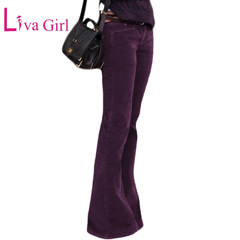 Брюки женские LIVA GIRL бархатные с высокой талией широкие S-XL | Женская одежда