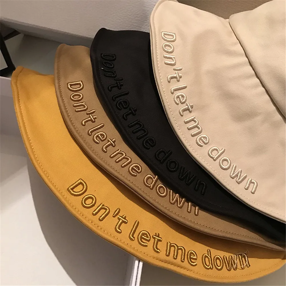 GOUTER Dno't Let Me Down Stitchwork Bucket шапки для мужчин и женщин Панама шляпа хлопок вышивка