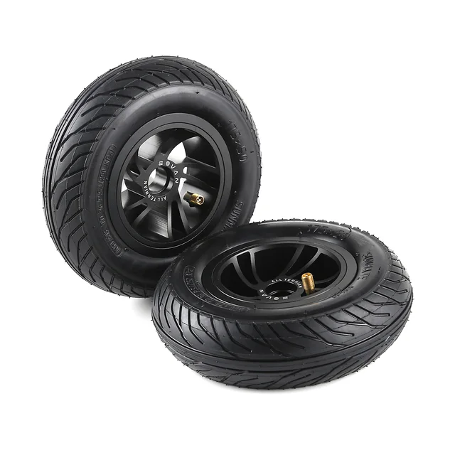 2Pcs 175AT All-terrain Machinery Pneumatic Tire Wheels Electric Skateboard Accessories   - Black