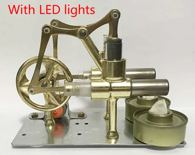 Stirling Balanced Engine Model Steam Power Physics Popular Science Small Production Invention Experiment Education Teaching Tool