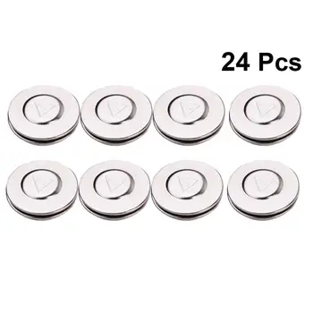 

24Pcs 20mm Round Alloy Magnetic Snap Brooch Pin Colorful Scarf Clasp Snap Buttons Magnetic Brooches For Costume Party Decoration