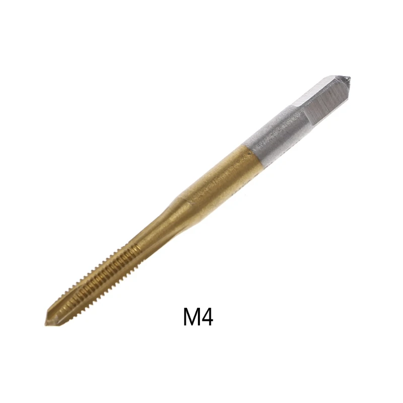 M2/M2.5/M3/M3.5/M4/M5/M6 HSS Метрическая прямая флейта Резьбовая заглушка E65B - Цвет: M4