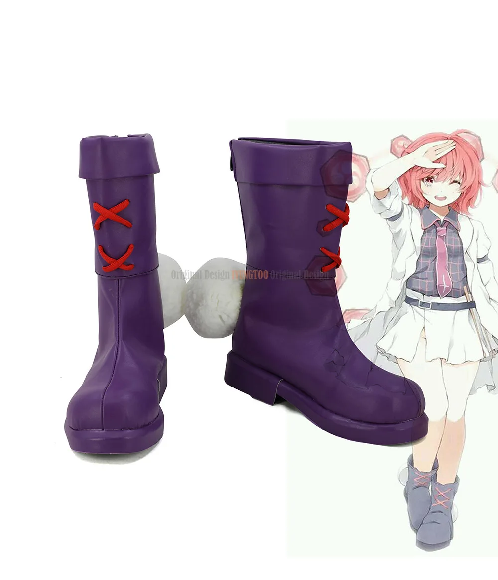 Сапоги Horikawa Raiko для косплея Touhou Project сапоги фиолетовая обувь на заказ |