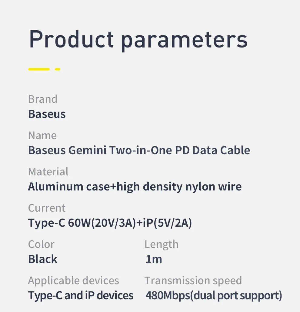 2 in 1 usb type c to usb type c cable for Samsung fast charger pd cable for usb c to Lightning charging cable iPhone macbook pro