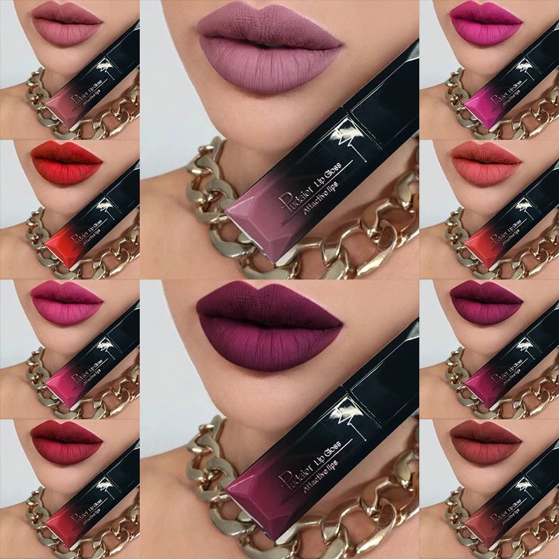 

21 Color Liquid Lipstick Waterproof Mate Red Lip Long Lasting Makeup Metallic Gloss Make Up Nude Lip Stick Matte Lipstick