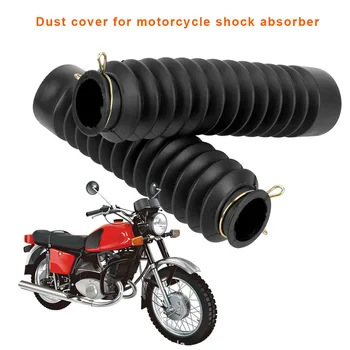 

2Pcs Motorcycle Front Fork Shock Absorber Dust Cover Universal Dust Proof Sleeve Protector Damping Rubber Gaiters Gators Boots