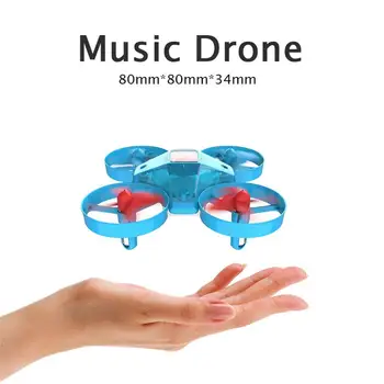 

Music Drone Mini Child Kid Remote Control Aircraft Four-axis High-end Toy Aircraft RC Drone Stunt Flight Toys
