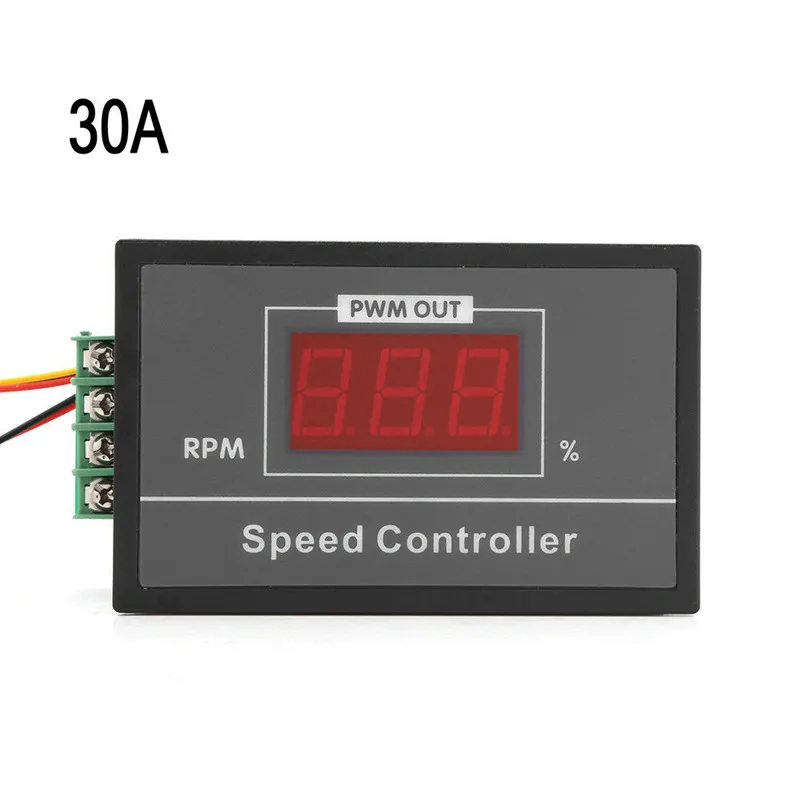 1 шт. DC6-60V 30A ШИМ контроллер скорости двигателя постоянного тока Start Stop Switch
