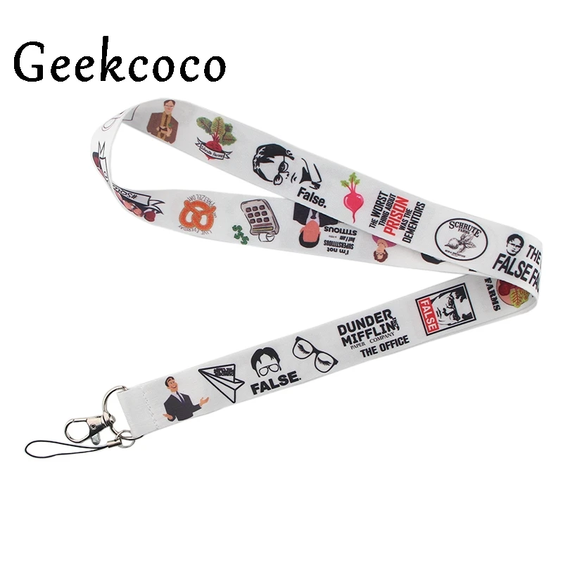 

The office movie New arrive hot phone Lanyard Neck Strap with clip For keychain ID Card Holder key Chain for party gifts J0485