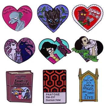 

K1947 Wholesale 20pcs/lot Anime Pins Enamel Brooches for Women Men Lapel Pin Cartoon Metal Badge Collar Jewelry Gifts