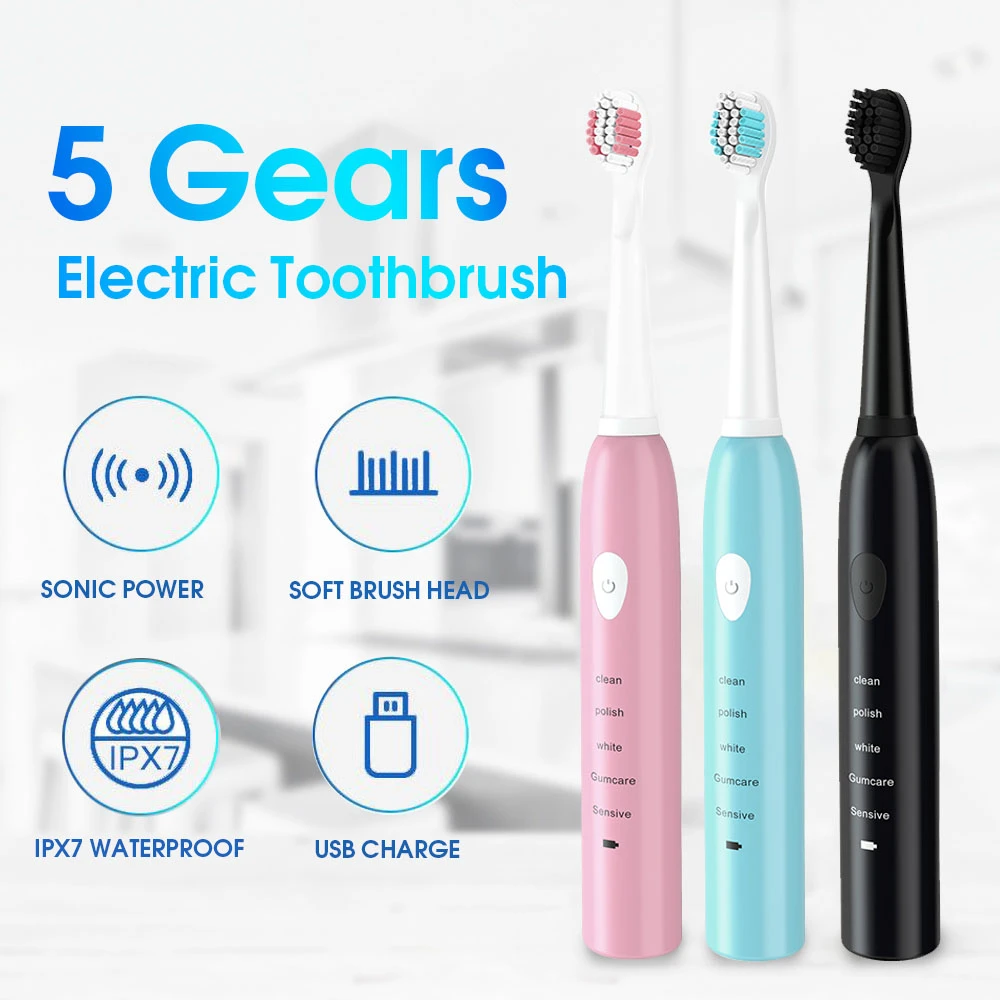 5 gears electric toothbrush Clearance