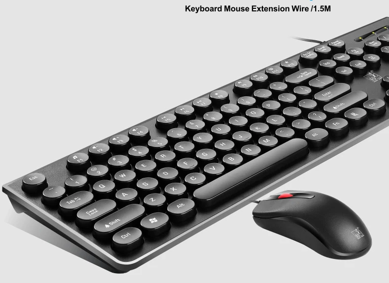 Всплеск воды дно с кронштейном Клавиатура проводная мышь набор ультра-тонкий USB Keybord задняя Поддержка проводной Mause клавиатуры для компьютера