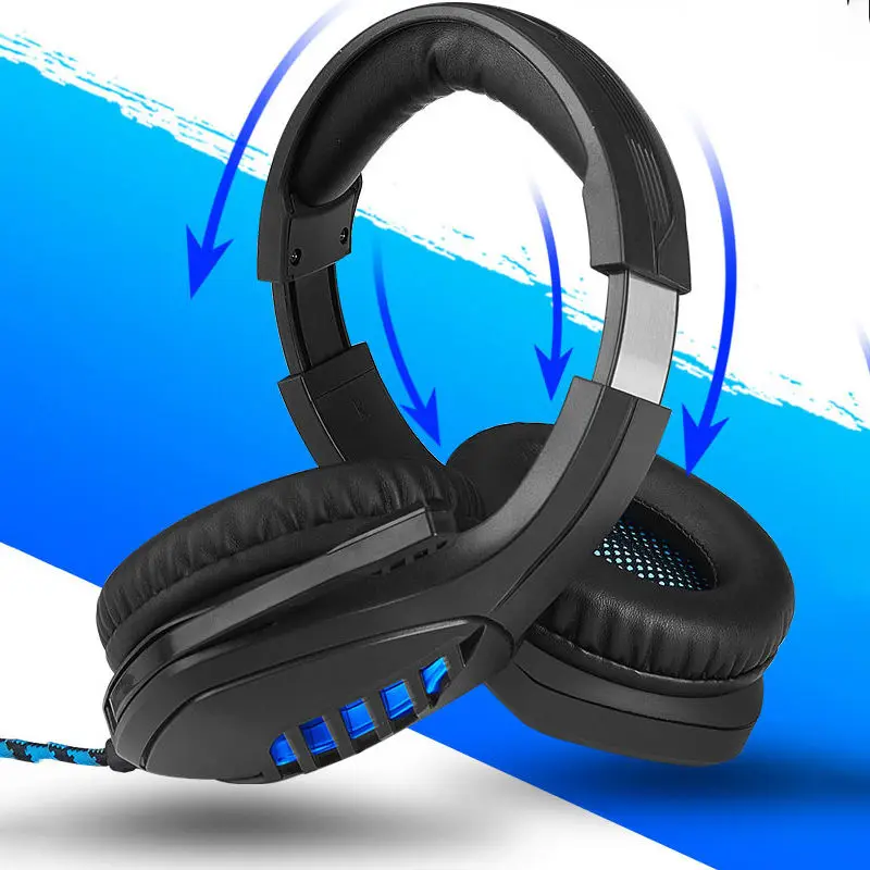 Gaming Headset Deep Bass Game Earphone Professional Computer Gamer Headphone Luminous With Microphone For Computer Headphones