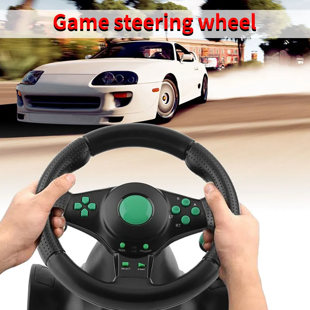 

180 Degree Steering Wheel Vibration Joysticks With Foldable Pedal For Xbox 360 Ps2 For Ps3 One All-in-one Racing Game Pad
