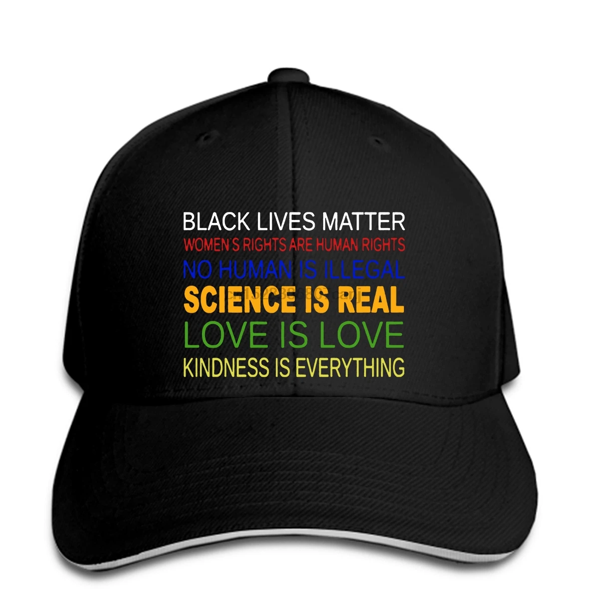 Бейсболка Not My President Tom Hanks Science Is Real Black Lives Matter Анти-Трамп с принтом