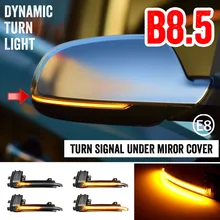

2 Pieces for Audi A4 A5 S5 B8.5 RS5 RS4 Dynamic Scroll LED Turn Signal Light Sequential Rearview Mirror Indicator Blinker Light
