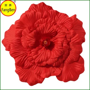 

New Style Ultra Large Artificial Rose Flower 50cm Wedding Decoration Artificial Flower Flower Wall Flower Row Cloth Artificial F