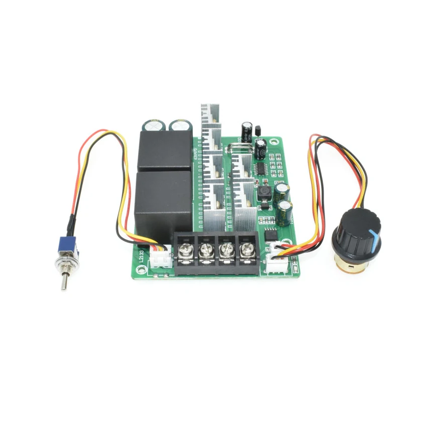 Регулятор скорости двигателя 12V 24V 48V 40A регулятор оборотов, предохранительная защита тока, 775 мотор с постоянным магнитом DC щетка редуктор
