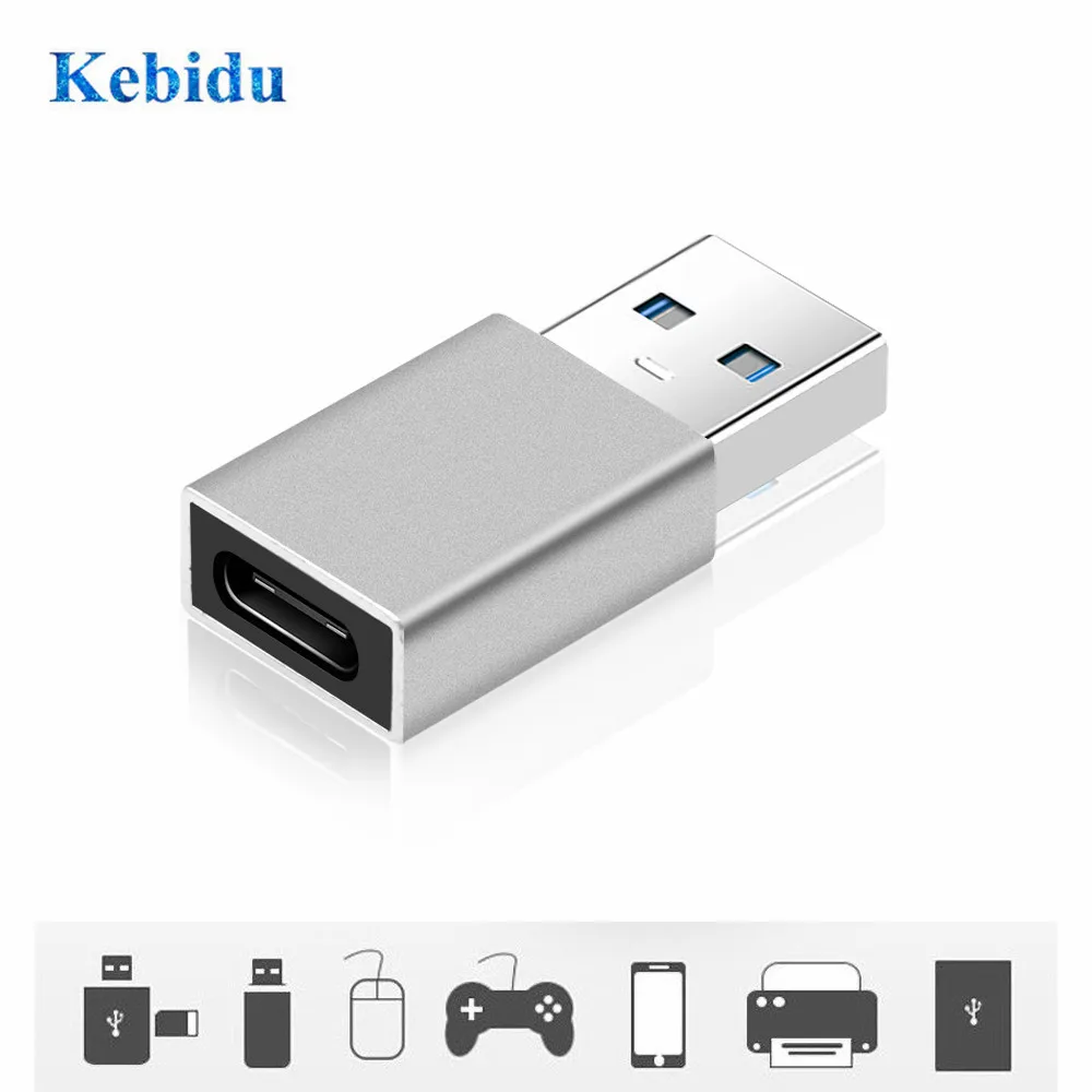 KEBIDU USB мужчина к type C Женский OTG адаптер USB C конвертер для Xiaomi Nexus 5x6 p Oneplus 3 2 Macbook USB3.0 кабель type-C