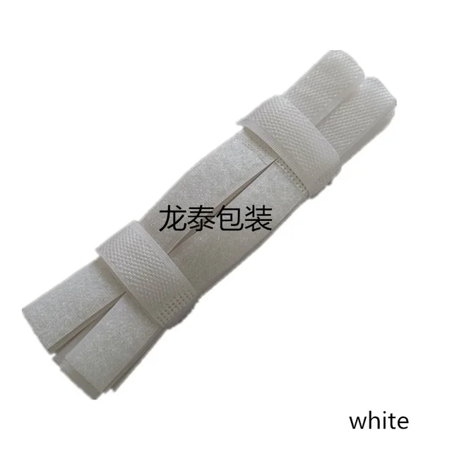 50pcs Colourful Reusable Fastening Wire Cable Ties Organizer Cord Cable Tie Rope Holder for Laptop PC TV Reusable Cable Ties white