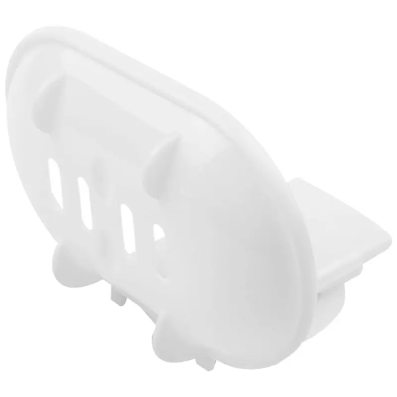 Fashion dual-strong suction cup soap box soap dishes bunk water bath basket soap holder 14*10*13CM, white