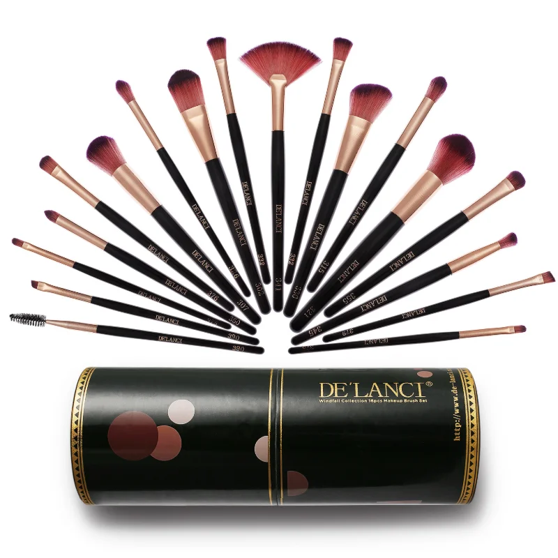Makeup Brush Set 16pcs Professional Cosmetic Brushes with Soft and Cruelty-Free Synthetic High-grade Fiber
