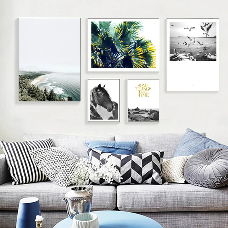 Настенный постер в скандинавском стиле рисунок искусства на холсте