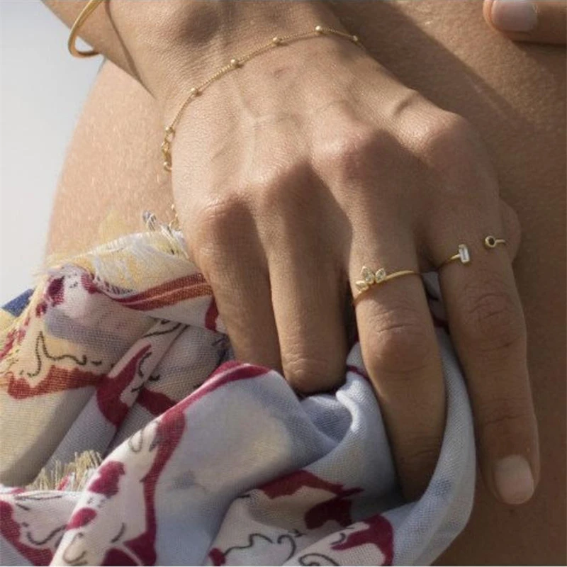 ROMAD Dainty с цирконом кубическим, для помолвки, свадебные кольца для женщин, серебро 925 пробы, тонкое кольцо на палец, золото, маркиза, циркон, кольца R50