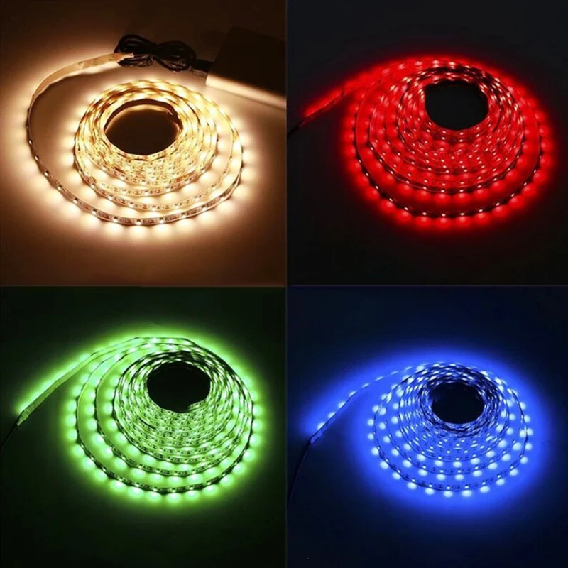

2835 RGB LED Light Strip Flexible Soft Strip Low Voltage DC5V TV Background Lighting USB Cable Staircase Cabinet Atmosphere Lamp