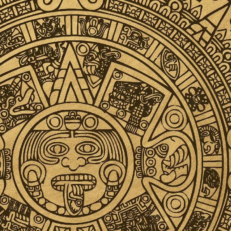 Canvas print wall art big poster Mexico Mayan Calendar Ancient Wonder Aztec 