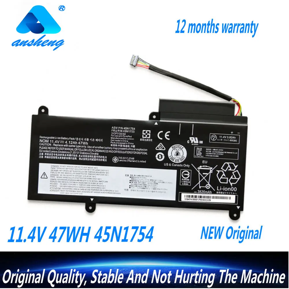 

Genuine 45N1754 45N1755 Laptop Battery For Lenovo ThinkPad E450 E450C E460 E460C E455 E465 E465C 45N1753 45N1756 45N1757