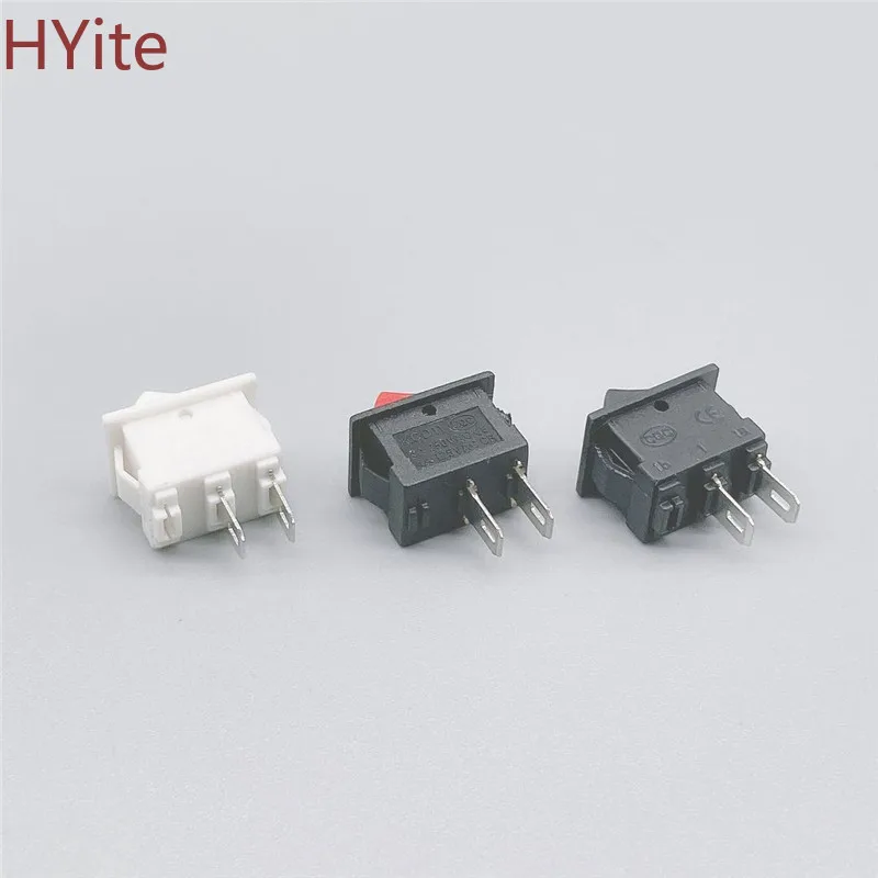 1 шт. 10*15 мм 2PIN переключатель включения/выключения лодки 3A 250VAC/6A 125VAC белый красный