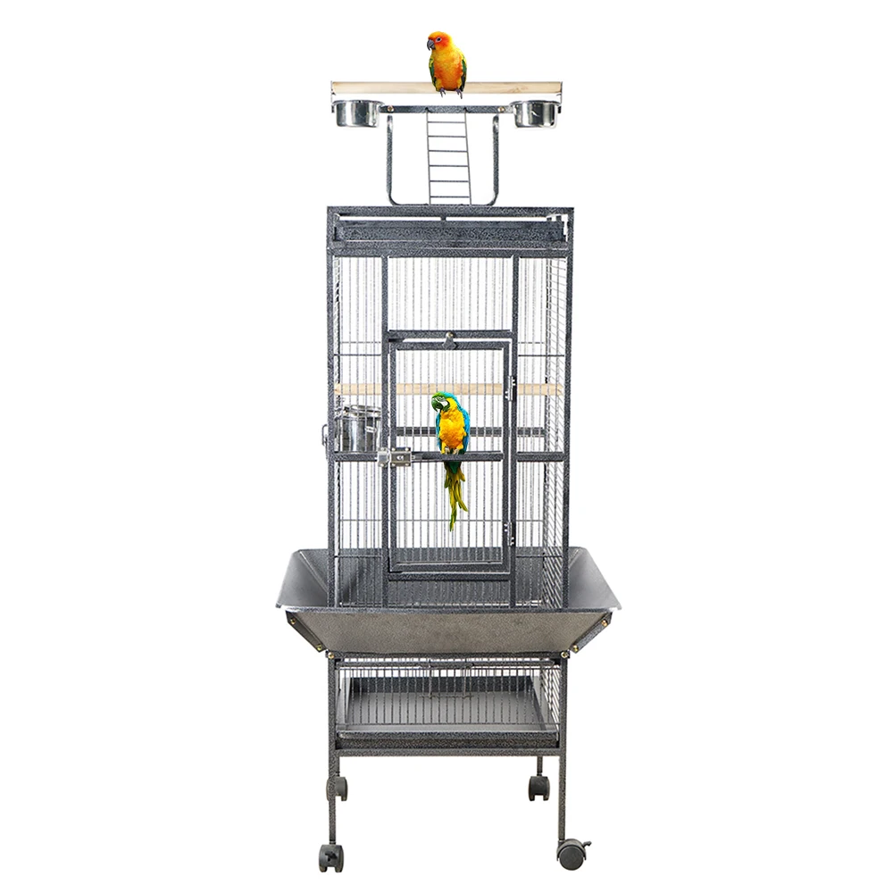 Metal Large Pet Bird Cage Indoor Outdoor Breeding Fun Multifunction Parrots Macaw Cockatiel Bird Nest Supplies