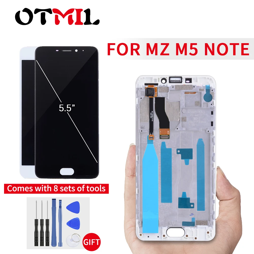 

Brand New Tested 5.5" For MEIZU M5 NOTE Display Touch Screen with Frame For Meizu Note 5 LCD Display M621H M621Q M621M M621C LCD