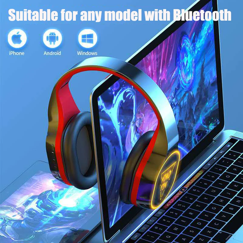 Audiophile subwoofer Bluetooth TB6 headset HiFi automatic connection can be plugged in card Patch cord wireless sports headset