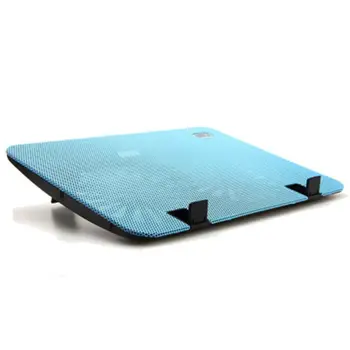

Metal Panel Dual Fan Notebook Cooler Laptop Cooling Pad Slim Stand for 15.6\" PC 72XB
