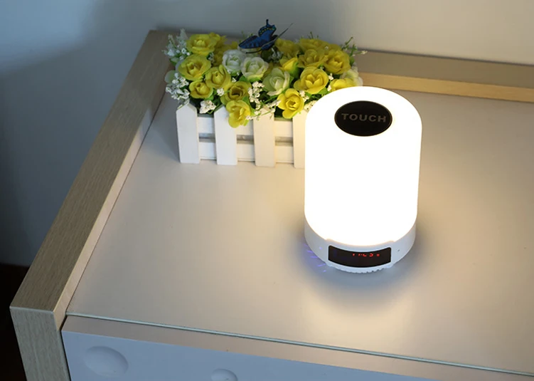Подарок Ночной светильник Многофункциональный Bluetooth музыкальный динамик ночной Светильник красочный цветной USB зарядка Настольная лампа книга светильник светодиодный - Испускаемый цвет: Белый