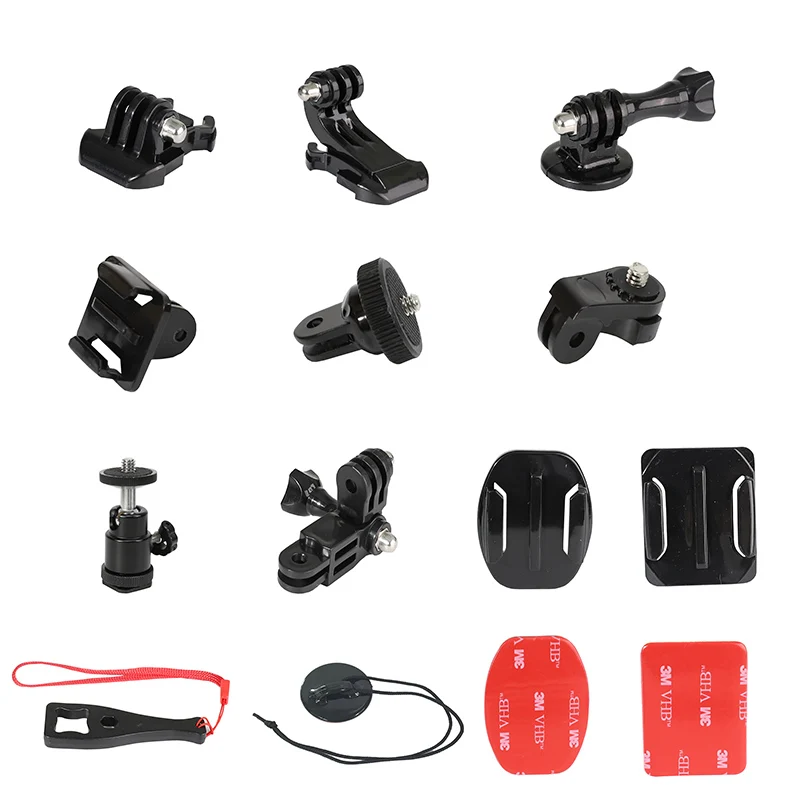 Аксессуары для экшн камеры комплекты GoPro Hero 7 6 5 4 3 SJCAM Sj4000 eken H9R Xiaomi Yi 4K DJI OSMO