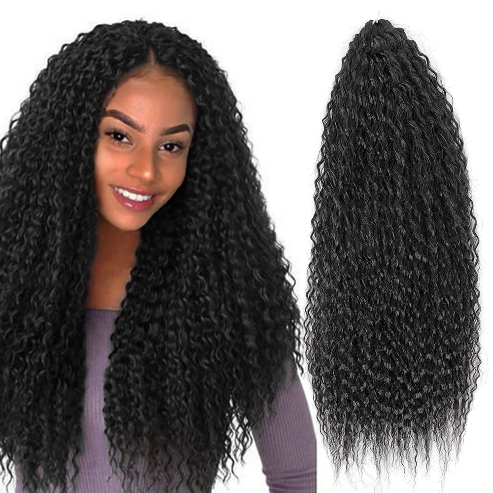 YxCheris-extensiones de cabello sintético para mujeres negras, rizos Afro, Yaki, suave, ombré, ganchillo trenzado, cabello Marly