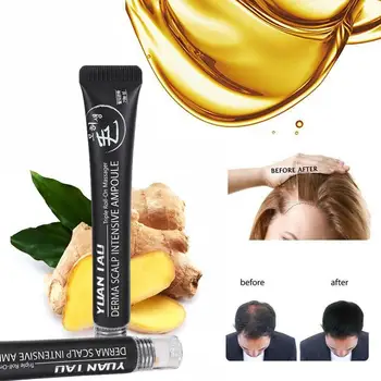 

20ml Hair Line Growth Serum Derma Scalp Intensive Hair Loss Essence Ampoule Triple Roll Massager Fast Hair Regrow