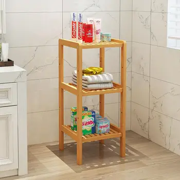 

Nanzhu Flower Stand Simple Modern Kitchen Bathroom Corner Rack Living Room Bookshelf Multi-level Balcony Storage Rack Shelf Floo
