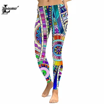 

Skull Bohemian style 3D Digital printed leggings Head Skull Design High Quality Women Leggings Halloween Woman