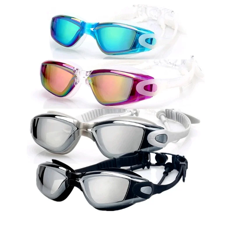 

Professional Silicone Swimming Goggles Anti-fog Electroplating UV Swimming Glasses for Men Women Diving Water Sports Eyewear