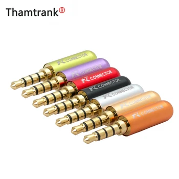 

800pcs/lot Mini Jack 3.5mm 4 Poles Male Plug Aluminum Shell Stereo 4Pin 3.5 Jack Wire Connector Heaphone Earphone Plug Wholesale