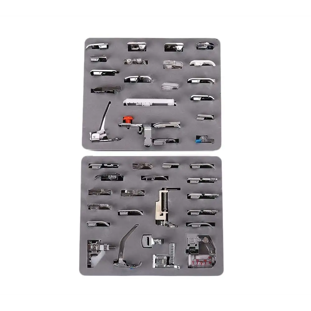 INNE 32/42/52/62pcs/Set Sewing Machine Presser Feet Home Accessories Kit Domestic Tools Multifunction For Brother Singer Parts 2