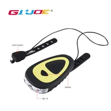 GIJOE led велосипед свет Q5 велосипедный фонарь usb Перезаряжаемый встроенный аккумулятор с сирена Рог водонепроницаемый пластиковый корпус портативный фонарик