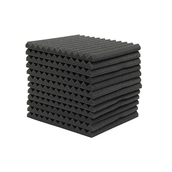 

12PCS 300x300x25mm Soundproofing Studio Wedges Sound Proofing Acoustic Foam Sound Insulation Panels Soundproof Foam Insert