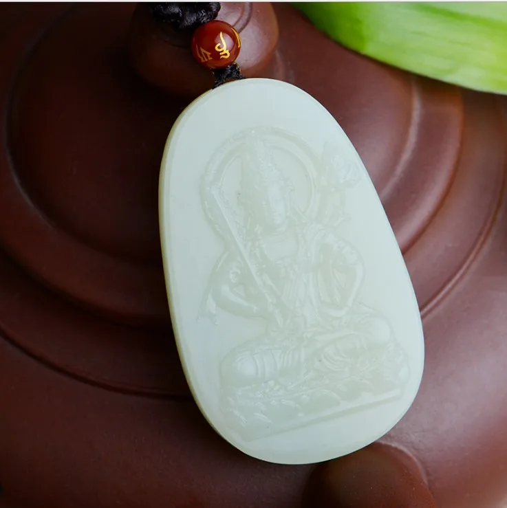 Xinjiang Hetian jade life Будда охраняющий Бог Подвески Знак зодиака бык tiger void скрытый Guanyin